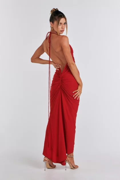 MELANI Arianna Dress - Red (HIRE) - Image 7