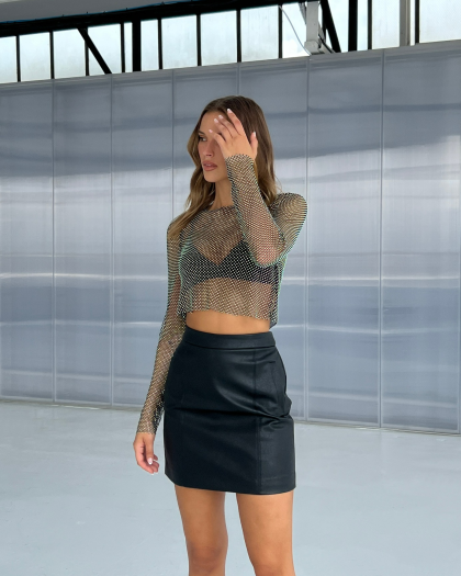 SHEIKE Rival Mini Skirt - Black (HIRE) - Image 3
