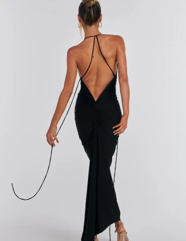 MELANI Arianna Dress - Black (HIRE)