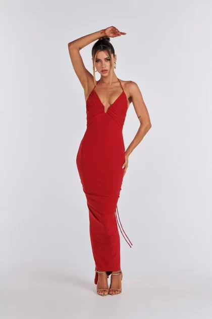 MELANI Arianna Dress - Red (HIRE)