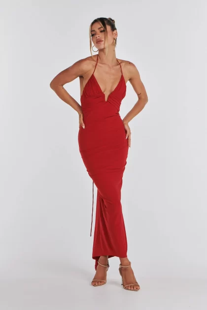 MELANI Arianna Dress - Red (HIRE) - Image 2