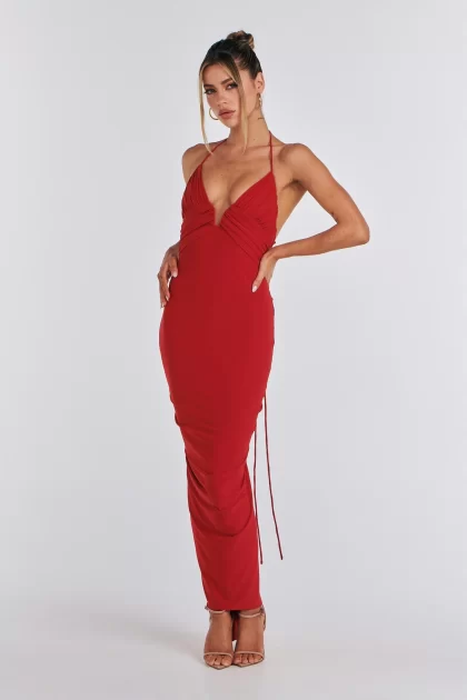 MELANI Arianna Dress - Red (HIRE) - Image 4