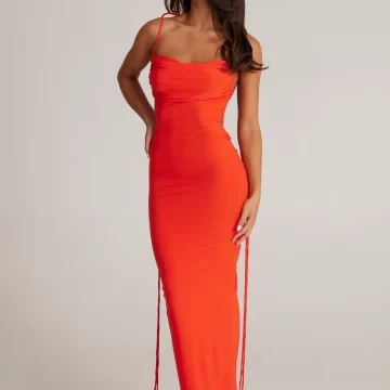 MELANI Jiani Gown - Tangerine - Image 3