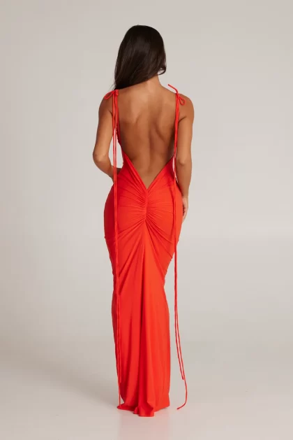 MELANI Jiani Gown - Tangerine - Image 4