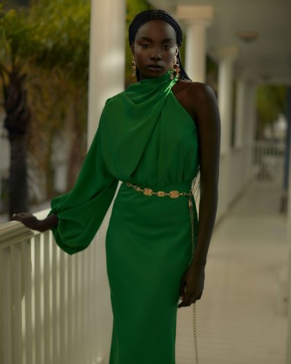 SHEIKE Olivia Maxi Dress - Emerald (HIRE) - Image 5