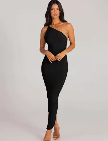 MELANI Lydia Dress - Black (HIRE)