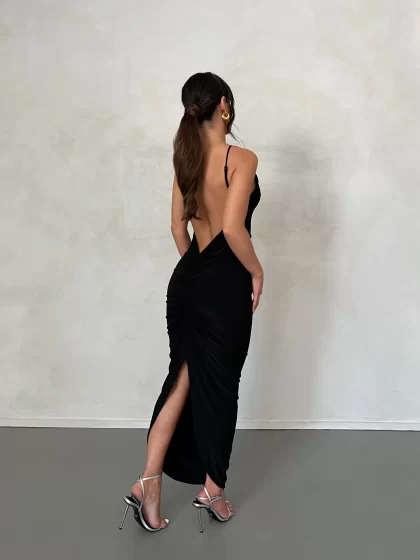 MELANI Lydia Dress - Black (HIRE) - Image 6