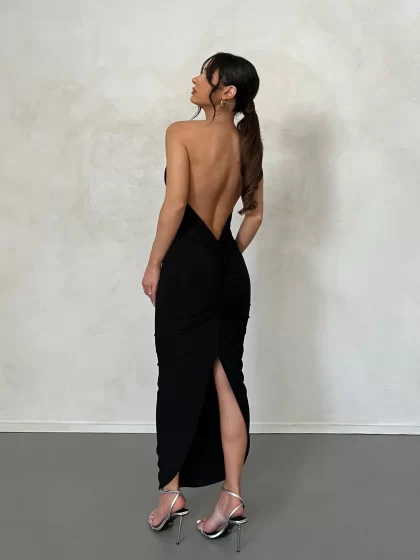 MELANI Lydia Dress - Black (HIRE) - Image 8