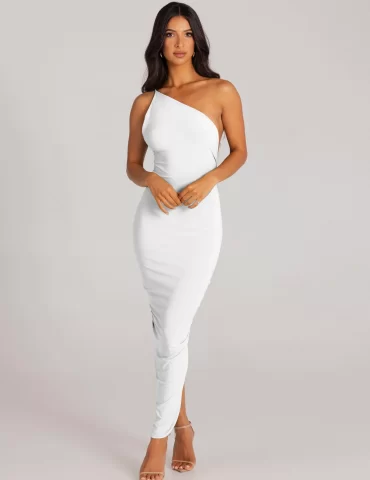 MELANI Lydia Dress - White (HIRE)