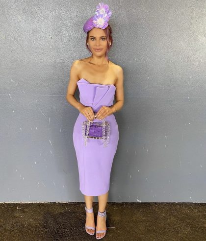 SHEIKE Origami Dress - Lilac (HIRE) - Image 3