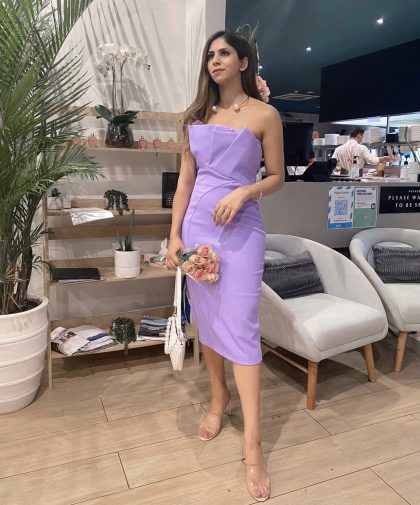 SHEIKE Origami Dress - Lilac (HIRE) - Image 7