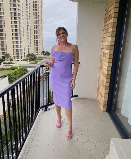 SHEIKE Origami Dress - Lilac (HIRE) - Image 9