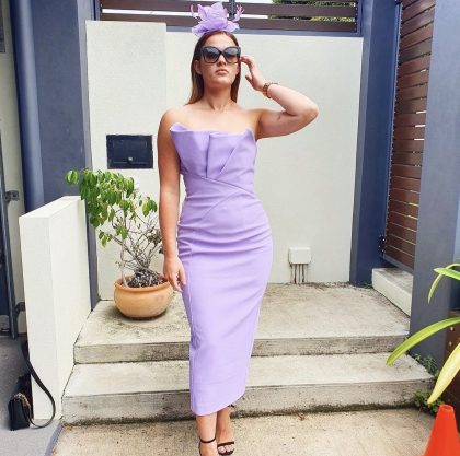 SHEIKE Origami Dress - Lilac (HIRE) - Image 10