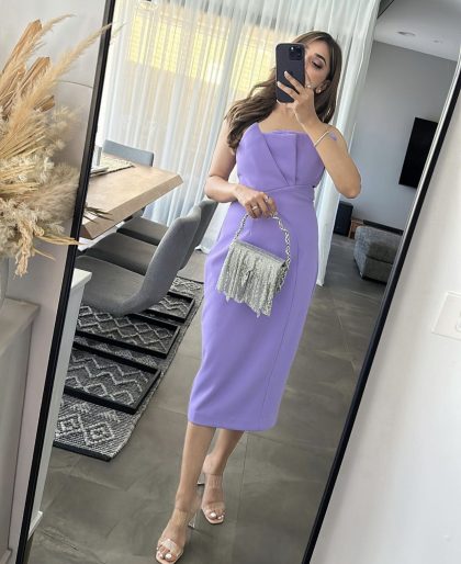 SHEIKE Origami Dress - Lilac (HIRE) - Image 11