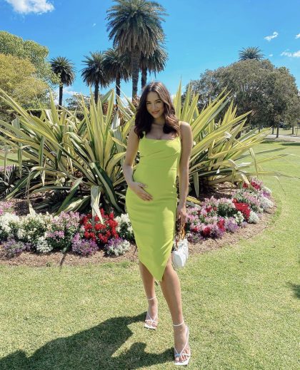 SHEIKE Courtney Dress - Lime Green (HIRE)