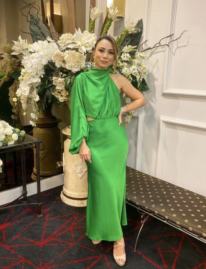 SHEIKE Olivia Maxi Dress - Emerald (HIRE) - Image 7