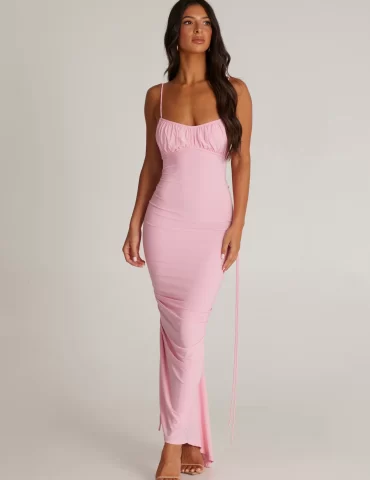 MELANI Zahara Dress - Pastel Pink (HIRE)