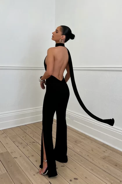 MELANI Vera Multi Way Jumpsuit - Black (HIRE) - Image 4