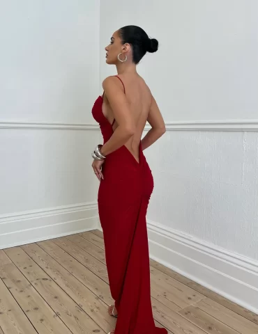 MELANI Celina Dress - Red (HIRE)