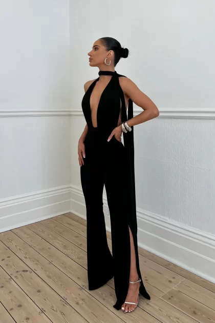 MELANI Vera Multi Way Jumpsuit - Black (HIRE) - Image 3