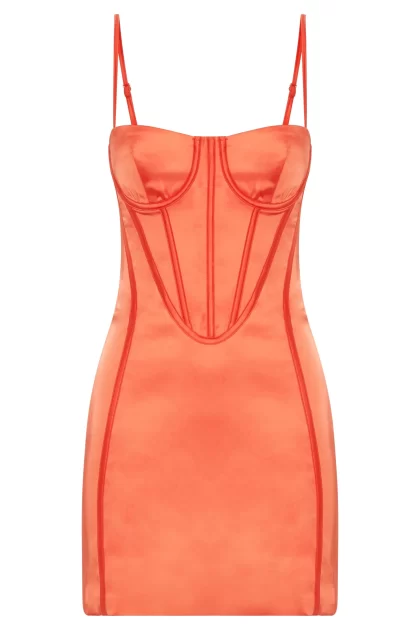 MESHKI Bridget Corset Mini - Coral (HIRE) - Image 8