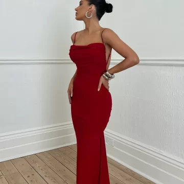 MELANI Celina Dress - Red (HIRE) - Image 2