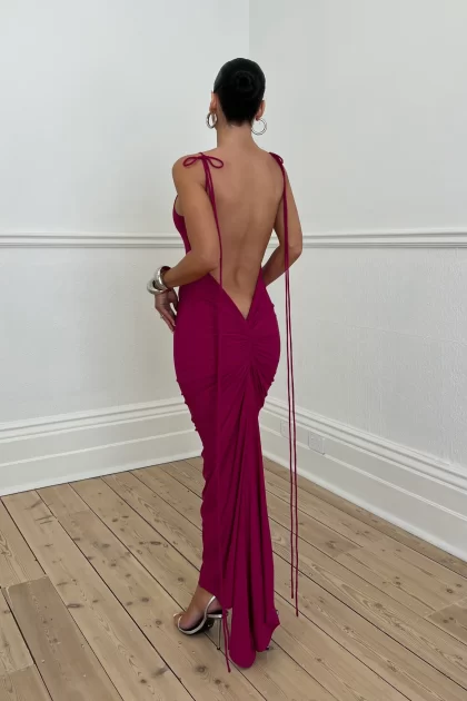 MELANI Azari Dress - Deep Berry
