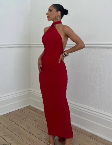 MELANI Leoni Dress - Red