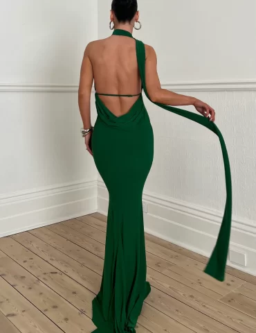 MELANI Sofia Gown - Emerald (HIRE)