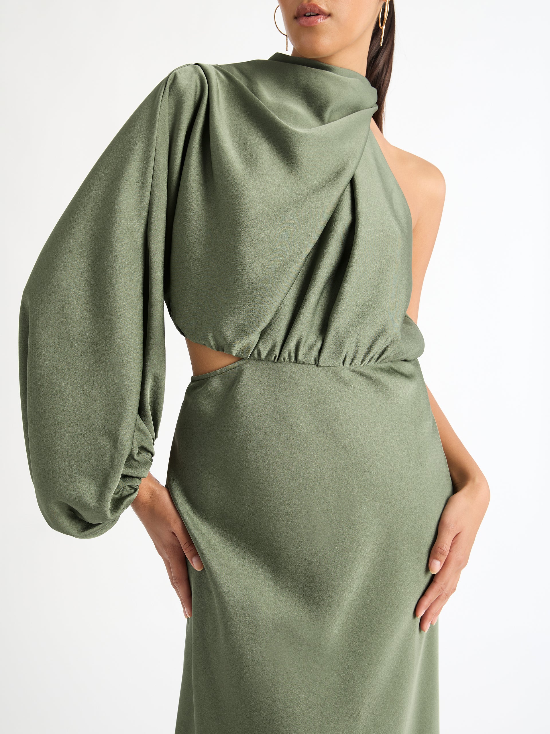 SHEIKE Olivia Maxi Dress Sage HIRE Goddess Kleopatra