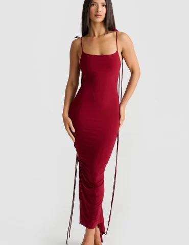 MELANI Azari Dress - Wine