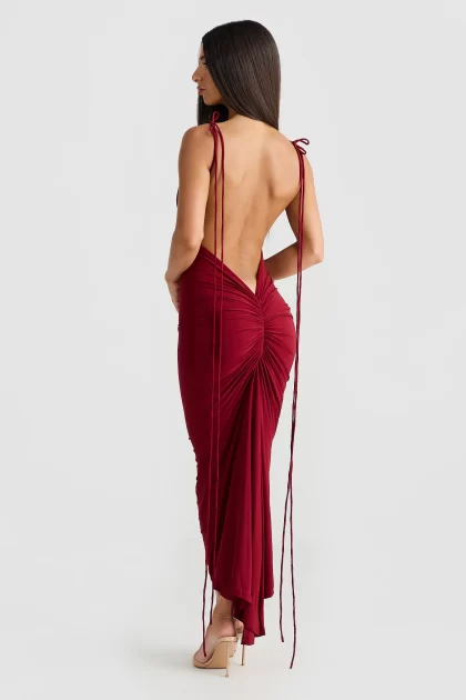 MELANI Azari Dress - Wine - Image 2