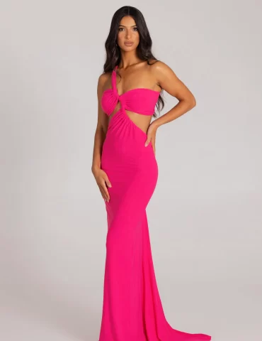 MELANI Sari Gown - Fuchsia