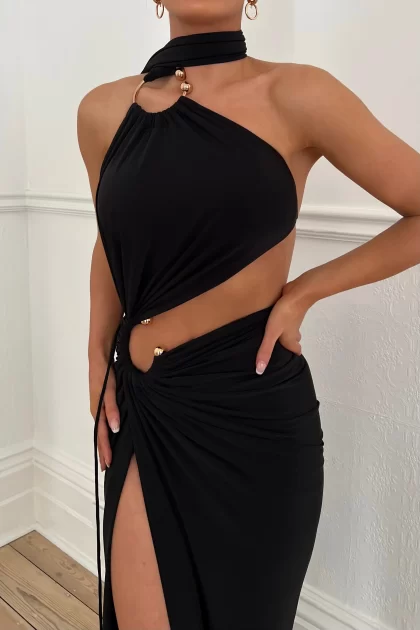 MELANI Zahra Gown - Black (HIRE) - Image 3