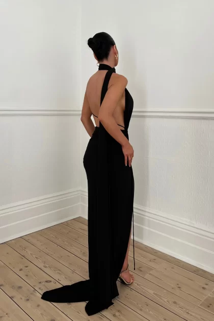 MELANI Zahra Gown - Black (HIRE) - Image 5