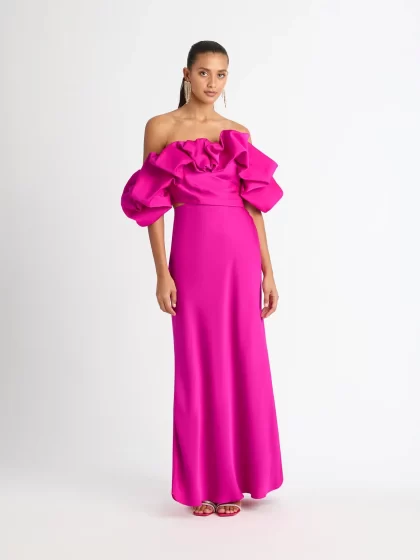 SHEIKE Margot Maxi Dress - Magenta (HIRE) - Image 2