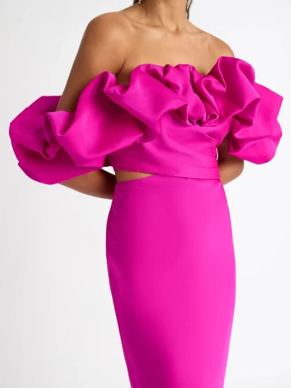 SHEIKE Margot Maxi Dress - Magenta (HIRE) - Image 3