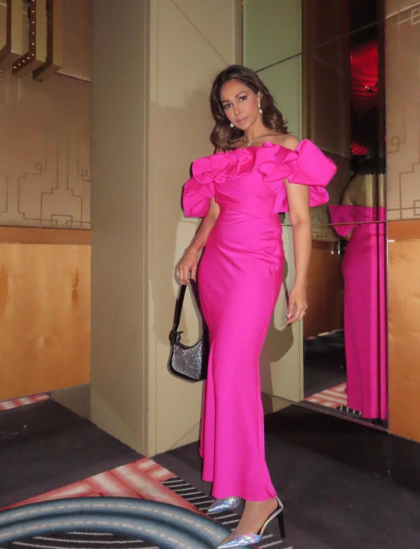 SHEIKE Margot Maxi Dress - Magenta (HIRE)