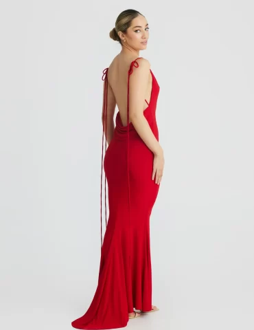 Cristina Mermaid Gown - Red