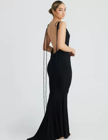 Cristina Mermaid Gown - Black