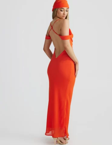 MELANI Vienna Gown - Tangerine