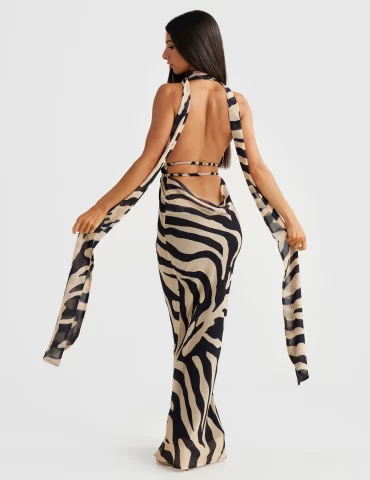 MELANI Candice Gown - Zebra