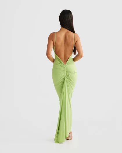 MELANI Celina Dress - Lime - Image 3