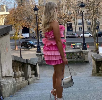 ELIYA Josephine Dress - Pink (HIRE) - Image 5
