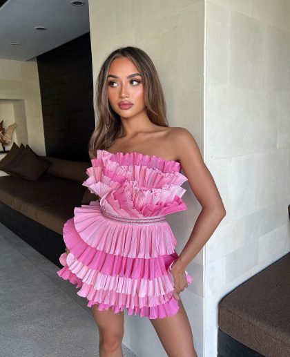 ELIYA Josephine Dress - Pink (HIRE) - Image 2