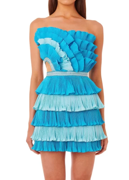 ELIYA Josephine Dress - Blue (HIRE) - Image 9