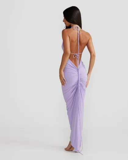 MELANI Olivia Multi Way Dress - Lilac - Image 6