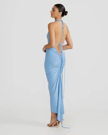 MELANI Olivia Multi Way Dress - Blue - Image 4