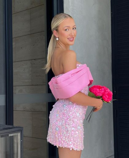 ELIYA Bianca Dress - Pink (HIRE)