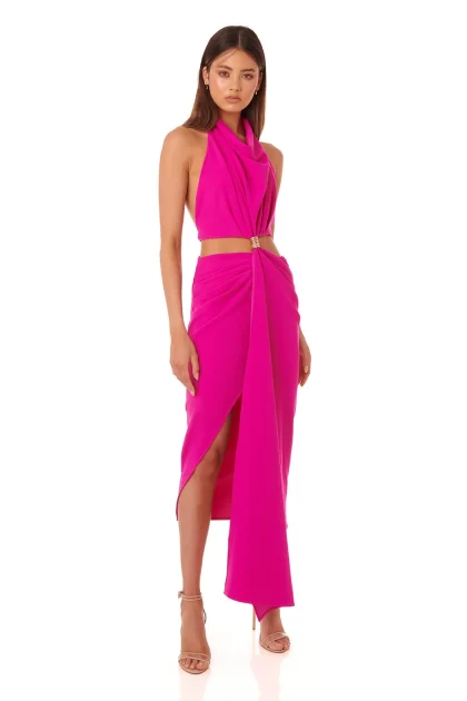 ELIYA Aphrodite Dress - Fuchsia (HIRE) - Image 11